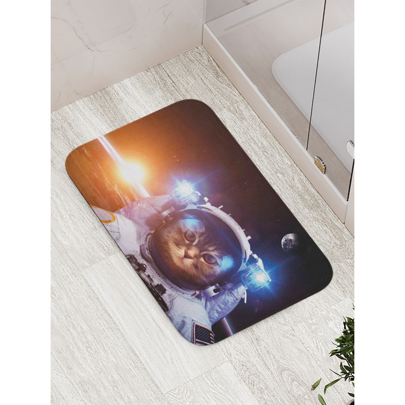 Sun Lunar Eclipse Bath Mat