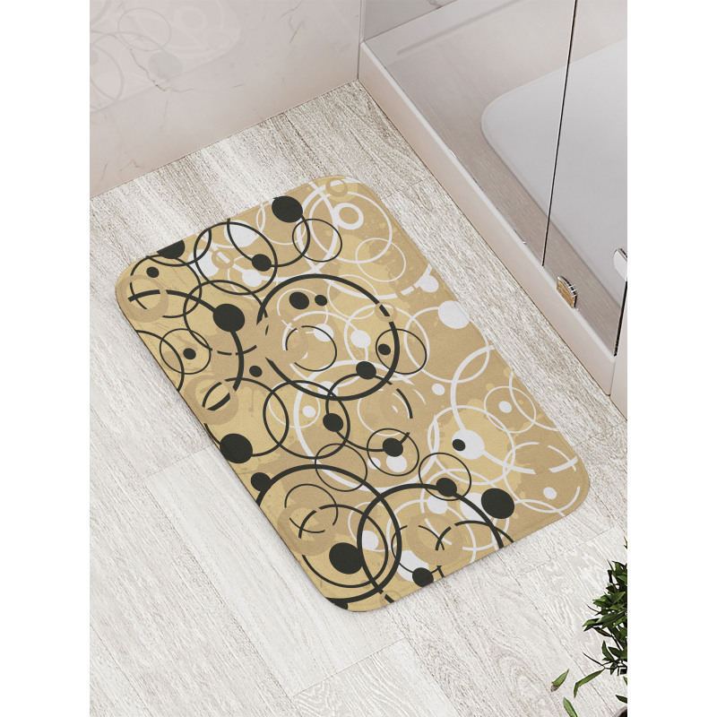 Funky Grungy Retro Bath Mat