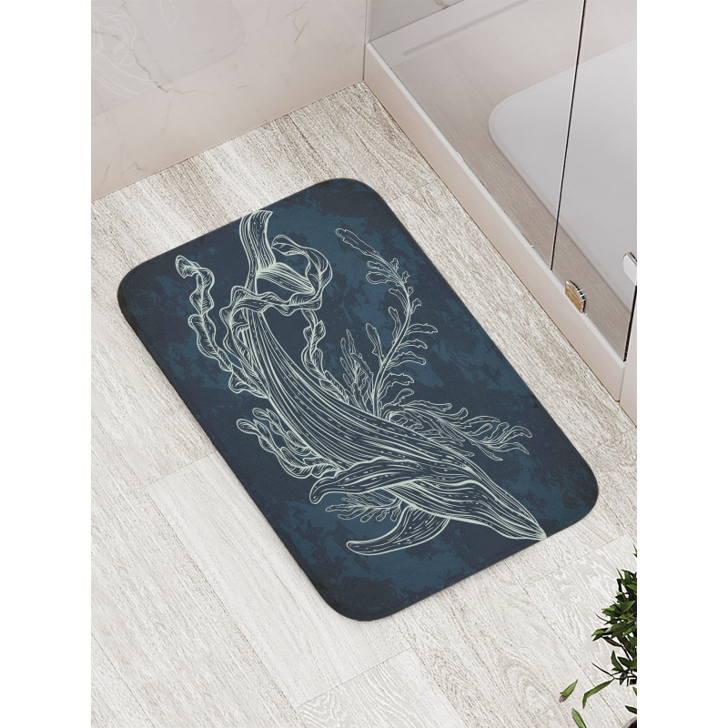 Doodle Coral Reef Seaweed Bath Mat