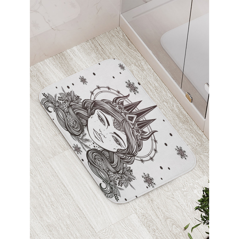 Fantasy Snow Queen Art Bath Mat