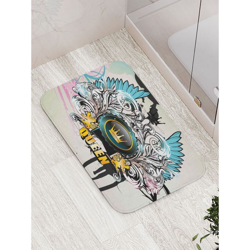 Arms Shield Design Bath Mat