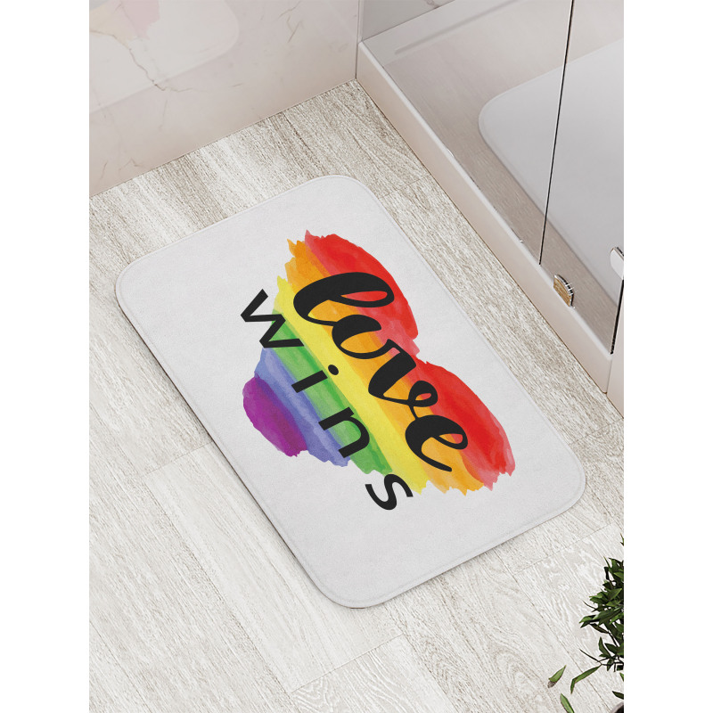 Gay Parade Slogan Bath Mat