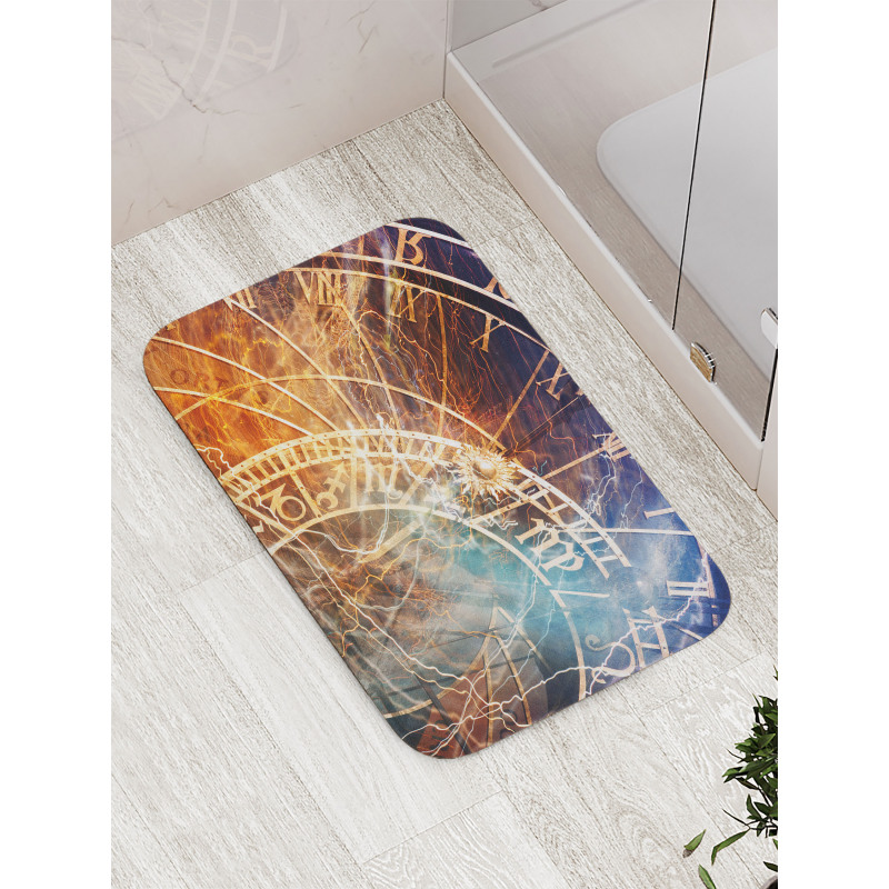 Old Prague Horoscope Bath Mat