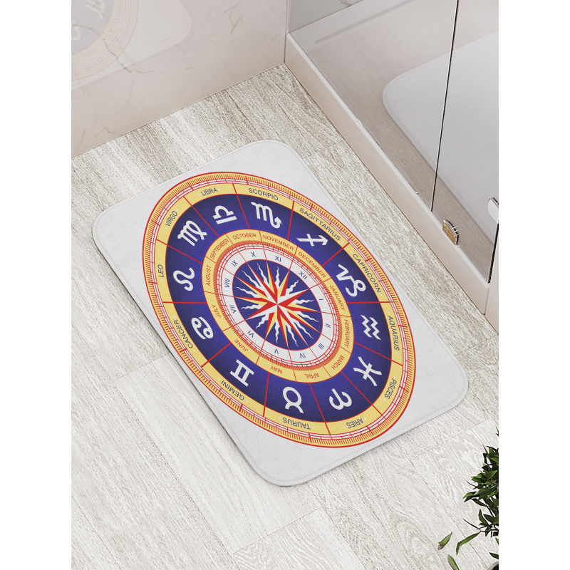 Zodiac Cancer Virgo Bath Mat