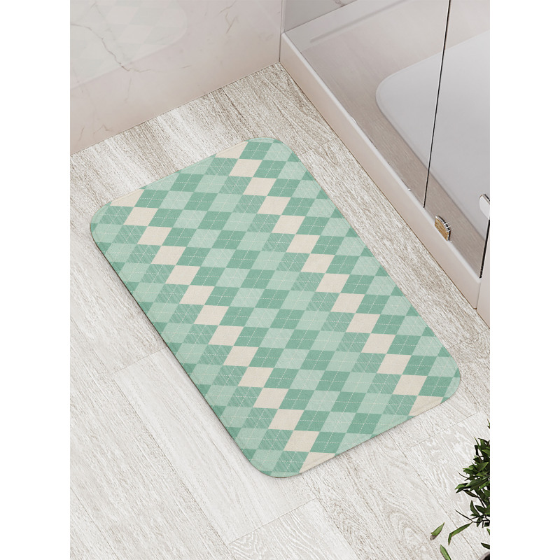 Triangle Shapes Abstract Bath Mat