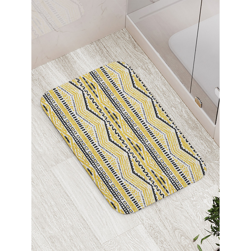 Zig Zag Lines Bath Mat