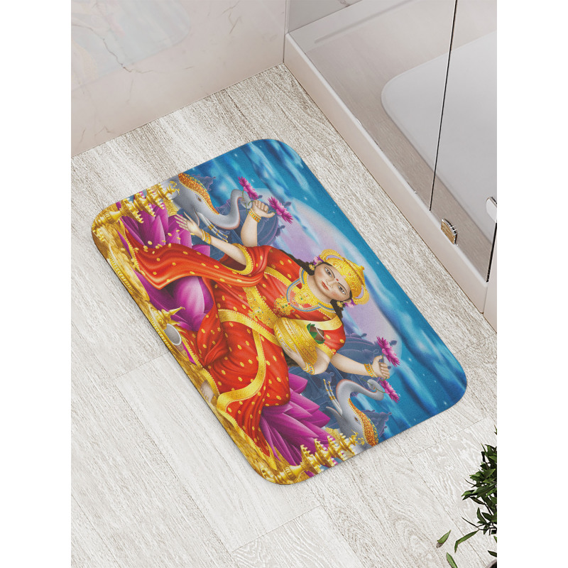 Figure of Wealth Festive Bath Mat