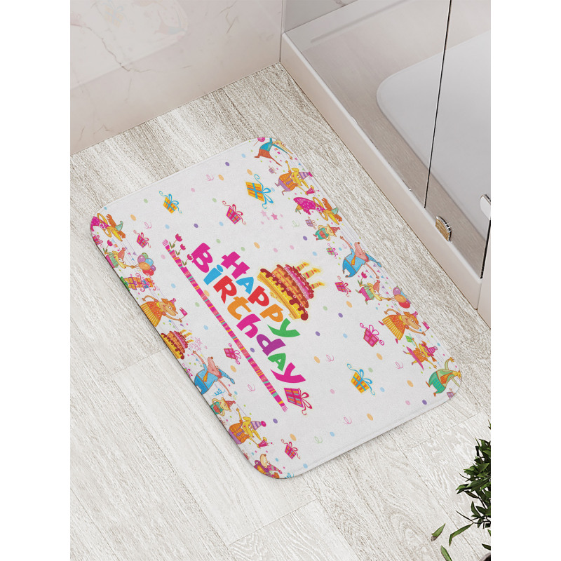 Joyful Mouses Party Mood Bath Mat