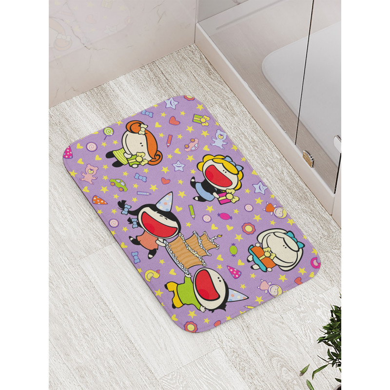 Children Birthday Bath Mat