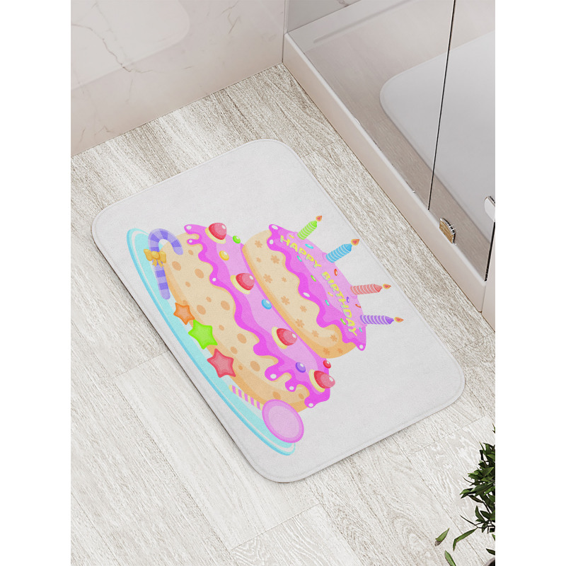 Candles and Candies Bath Mat