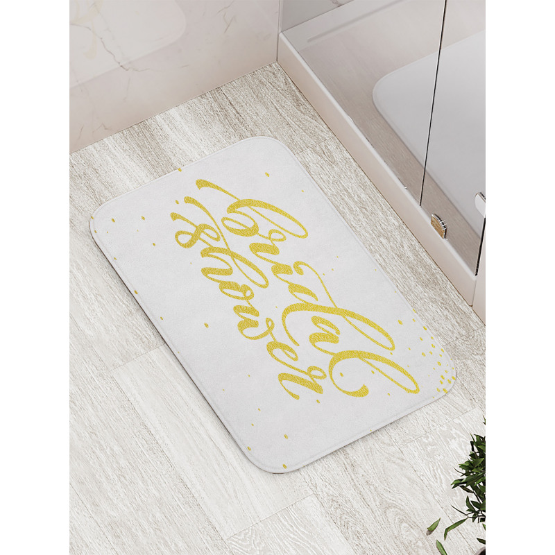 Bride Party Lettering Bath Mat