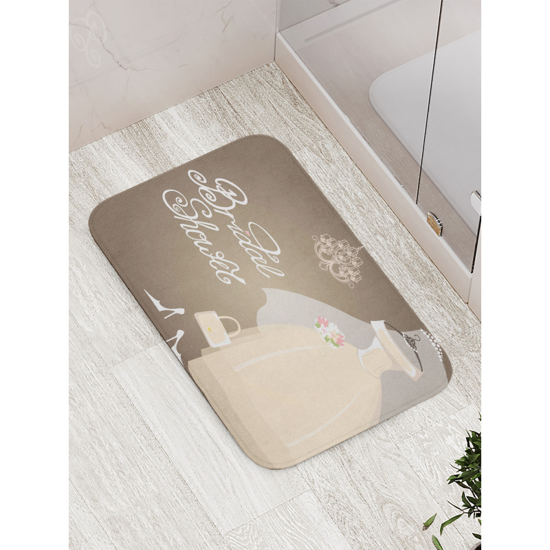 Love Bride Party Bath Mat