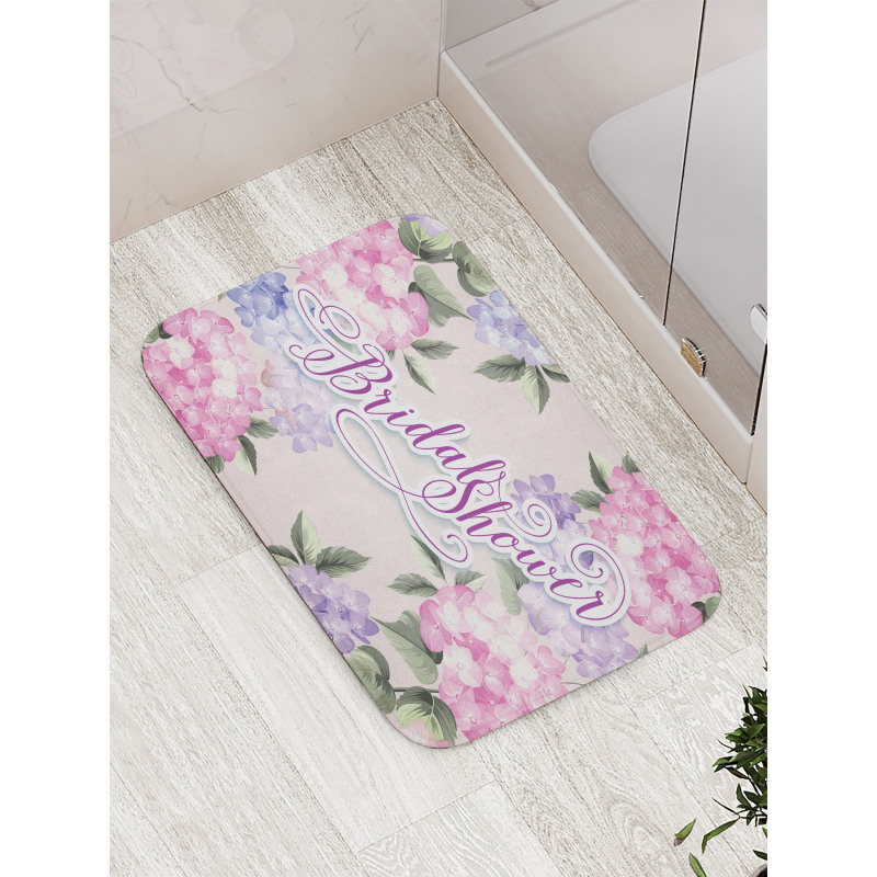 Bride Hydrangeas Bath Mat