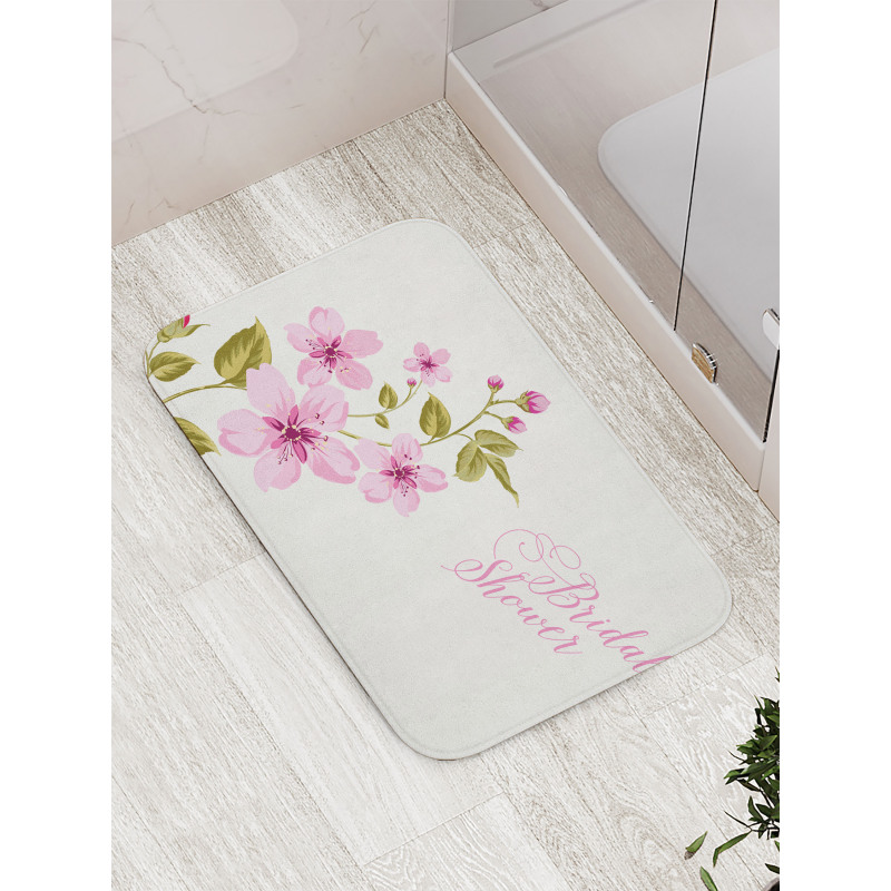 Spring Bridal Flowers Bath Mat