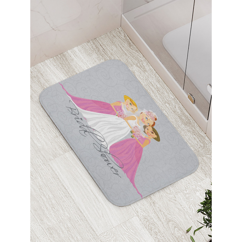 Bridesmaid Swirls Bath Mat