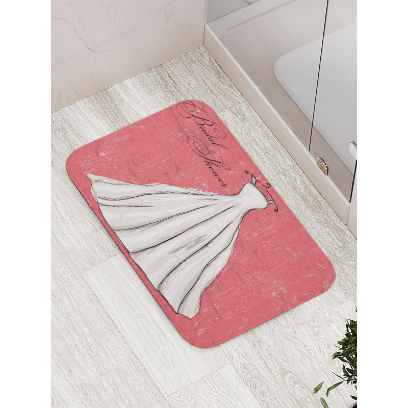 Wedding Bride Party Bath Mat