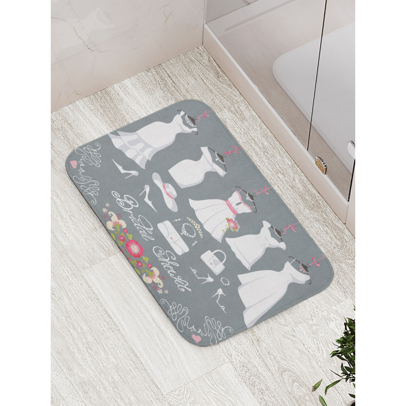 Fashion Wedding Dress Bath Mat