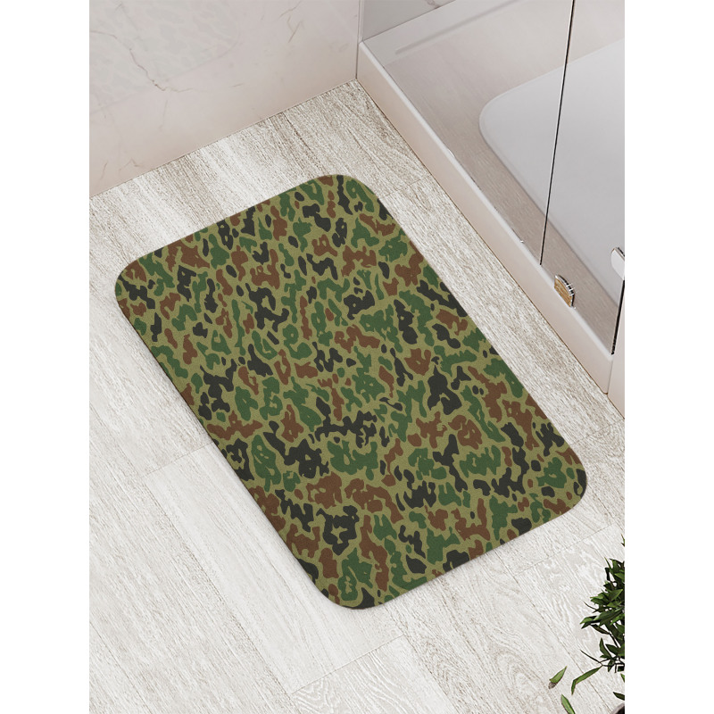 Summer Grungy Pattern Bath Mat