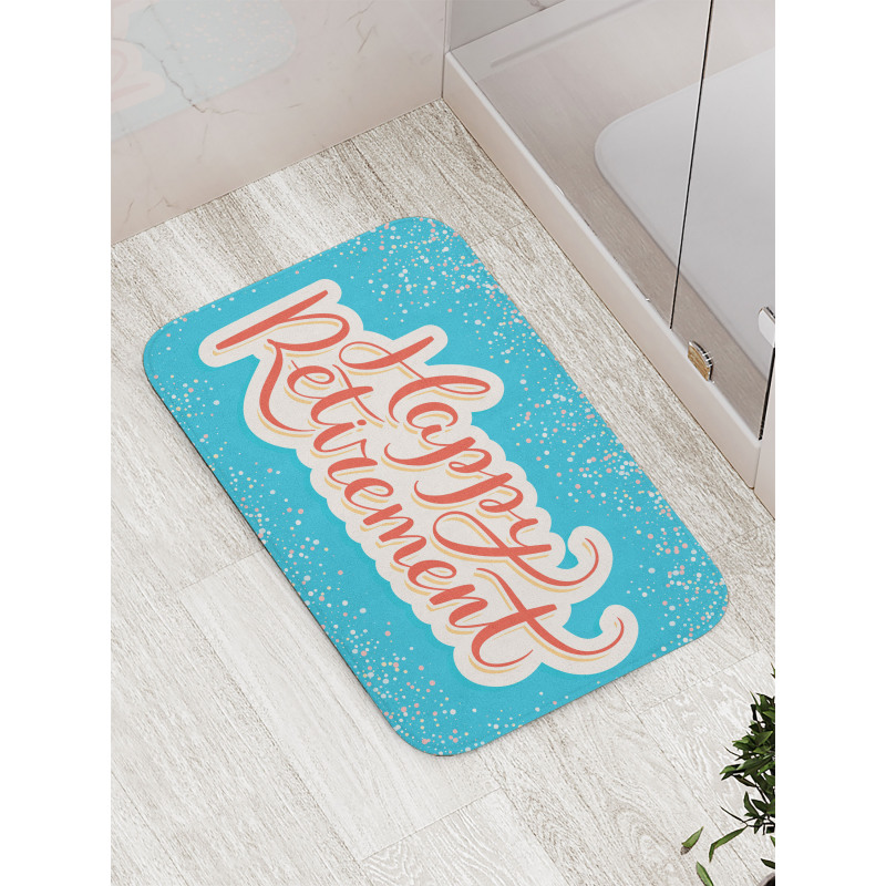 Happy Retirement Bath Mat