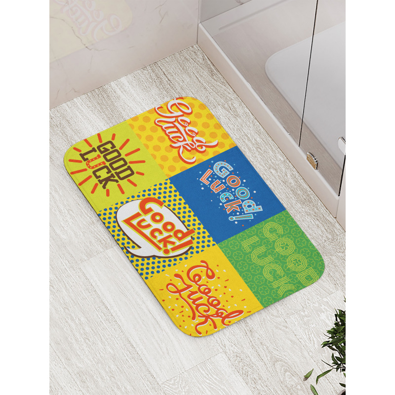 Lucky Pop Art Bath Mat