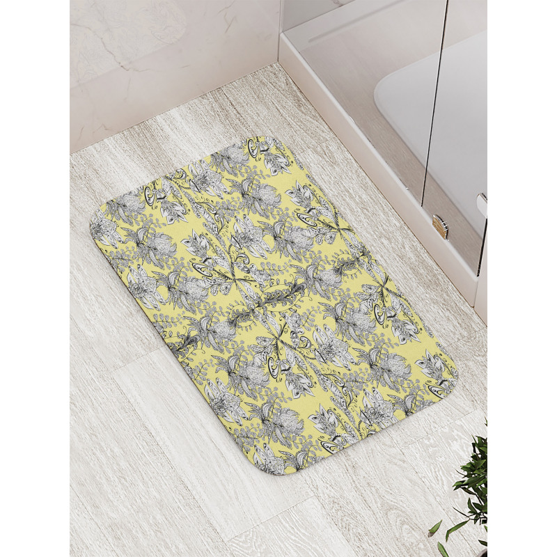 Floral Swirl Bath Mat