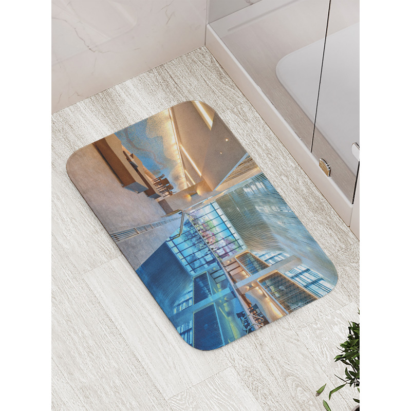 Calming Relaxing Pool Seats Bath Mat