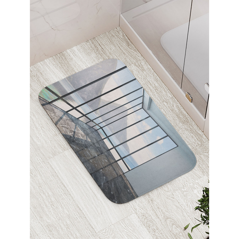 Mountain Ocean Scenery Bath Mat