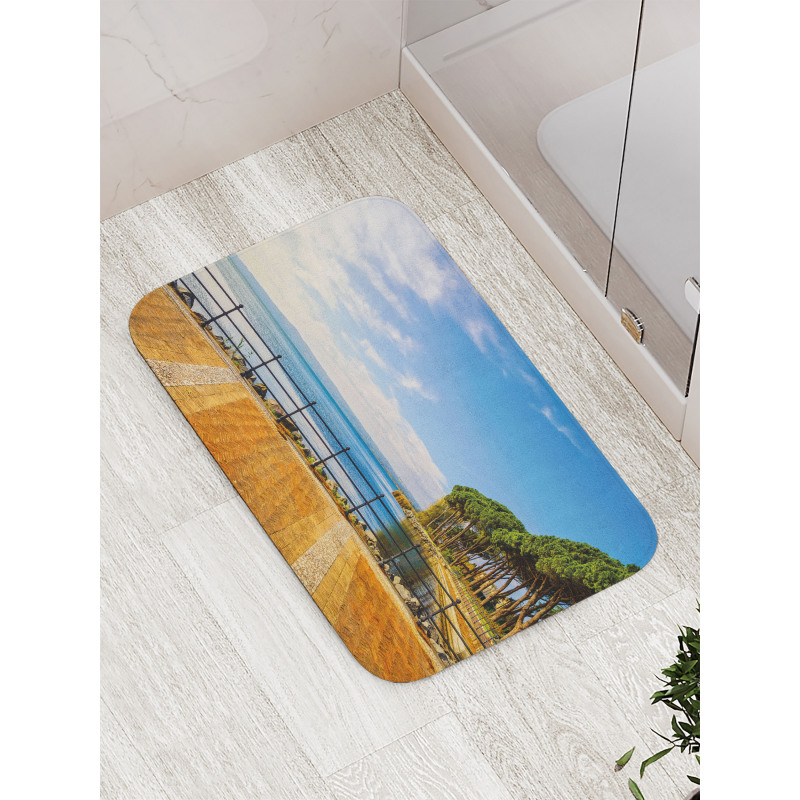 Bolsena Lake Italy View Bath Mat