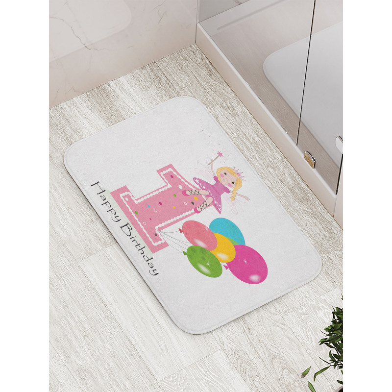 Best Wishes Pink Wand Bath Mat