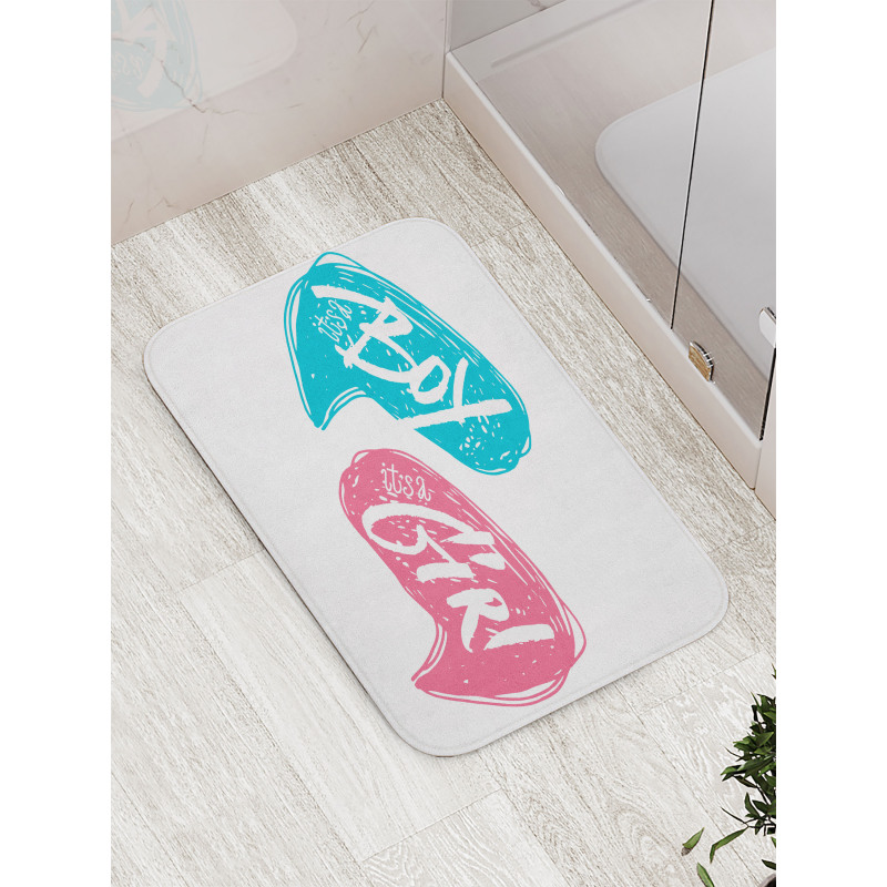 Boy and Girl Toddlers Bath Mat