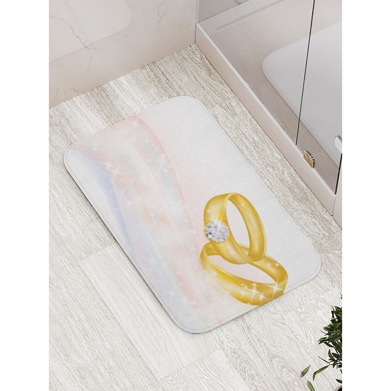 2 Rings Abstract Bath Mat