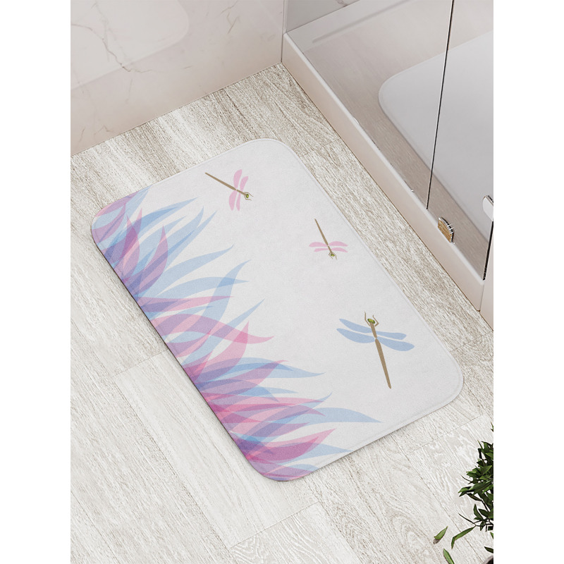 Dragoflies on Flame Bath Mat