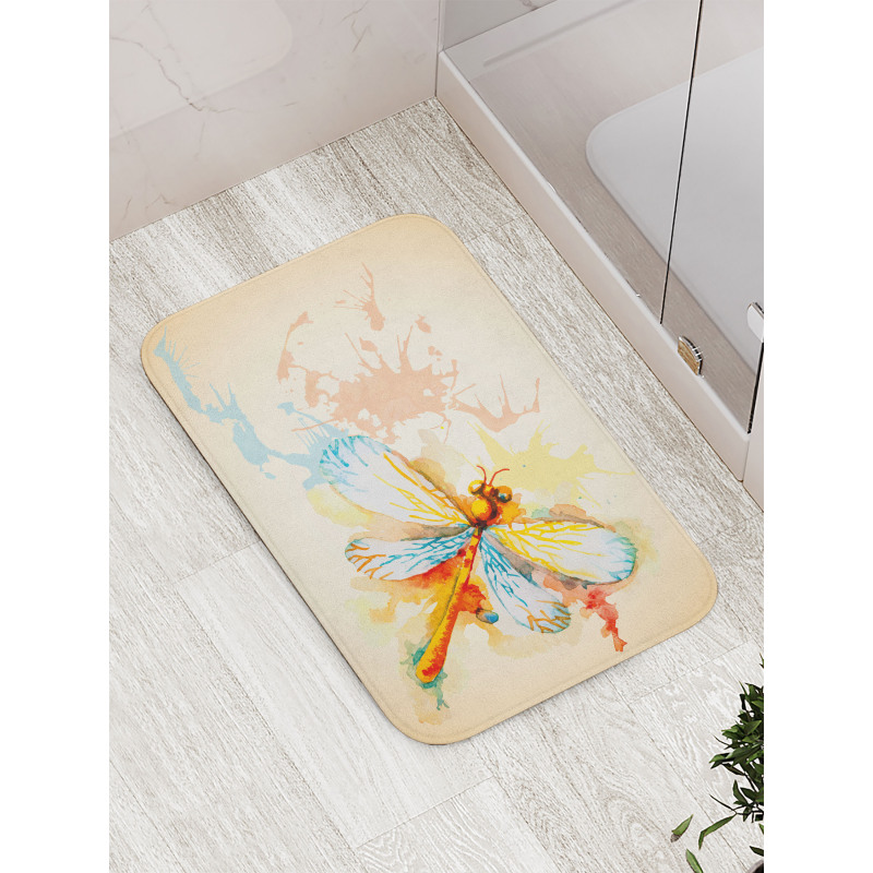 Dragonfly Moth Bug Bath Mat