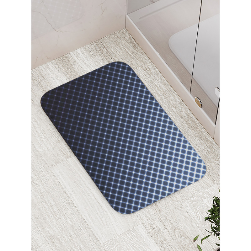 Checkered Halftone Bath Mat