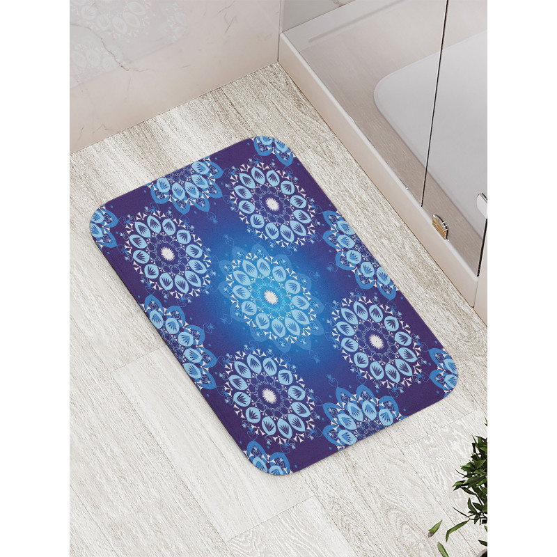 Vintage Snowflakes Bath Mat