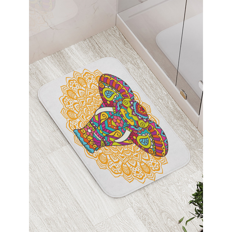 Ethnic Animal Bath Mat