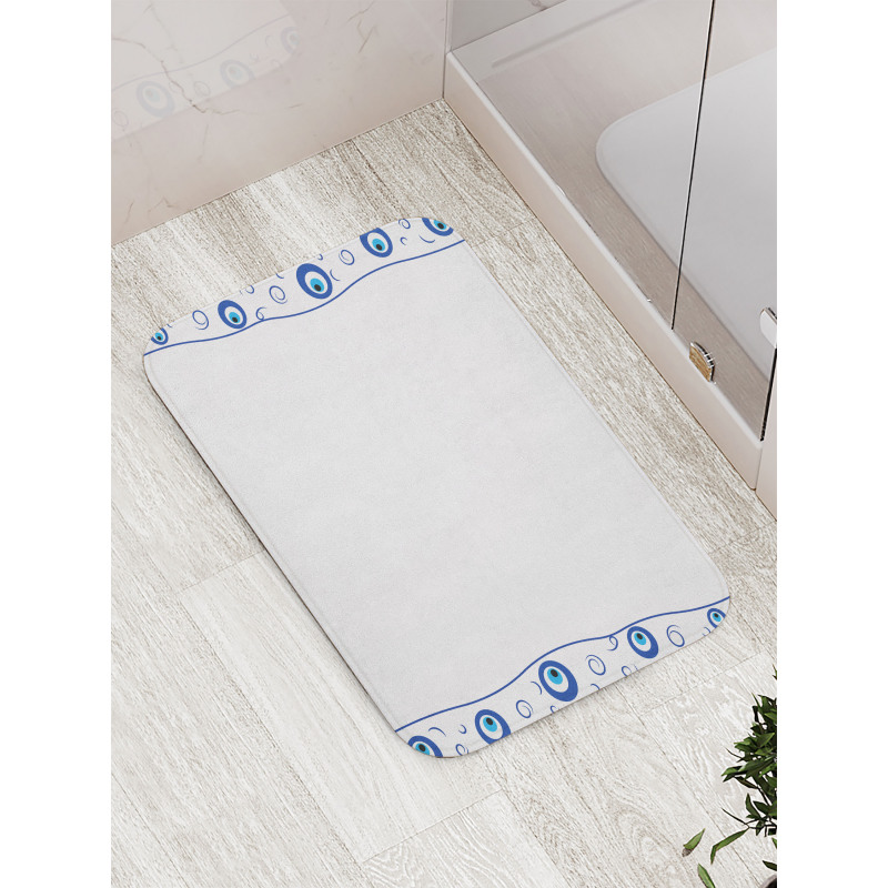 Border Design Spirals Bath Mat