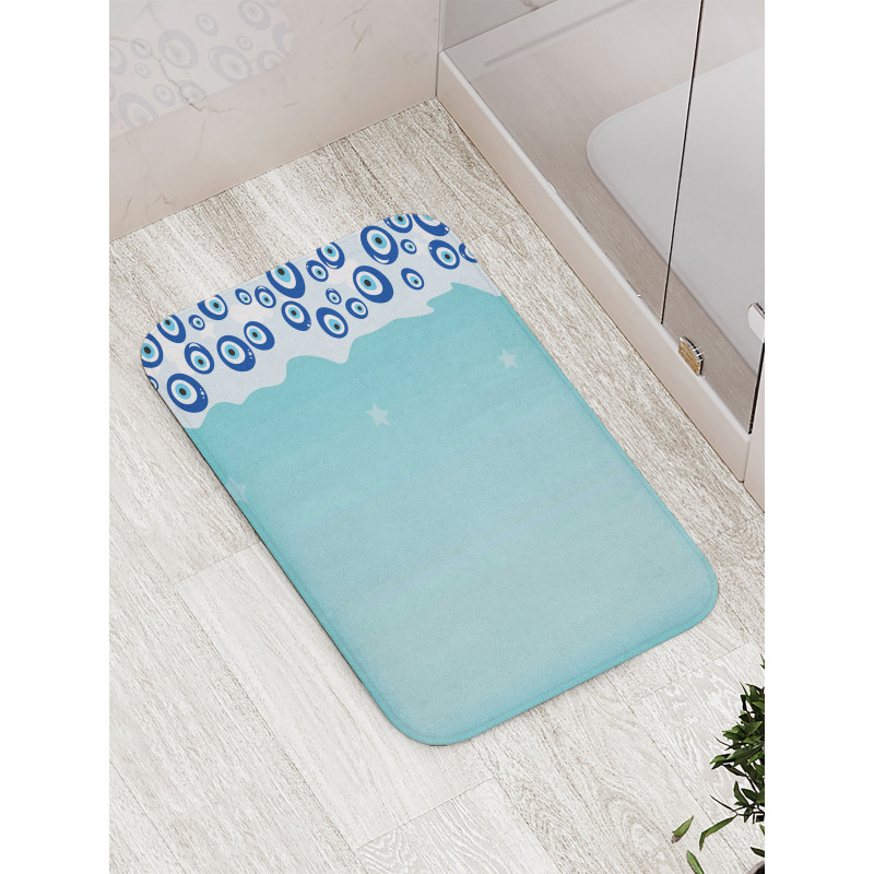 Vertical Shape Border Bath Mat