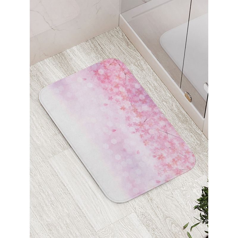 Sakura Bloom Florets Bath Mat