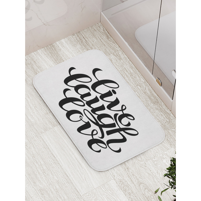 Words Bath Mat