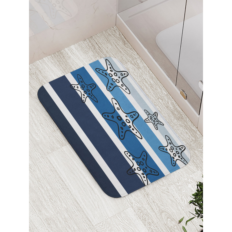 Stripes Starfish Bath Mat