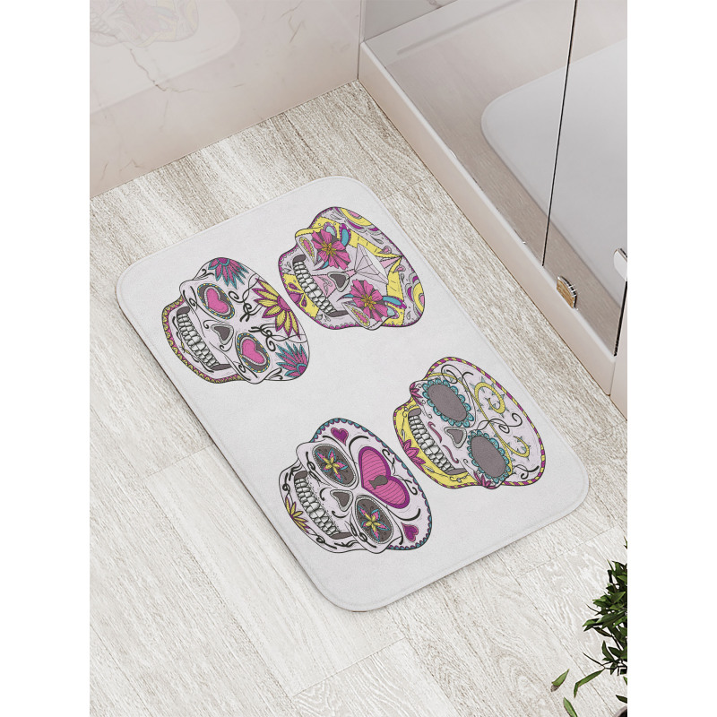 Mexican Skulls Set Bath Mat