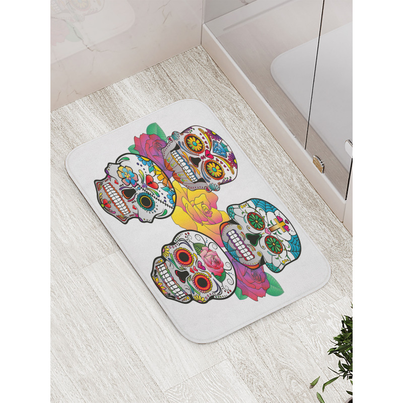 Rich Colors Ornate Bath Mat