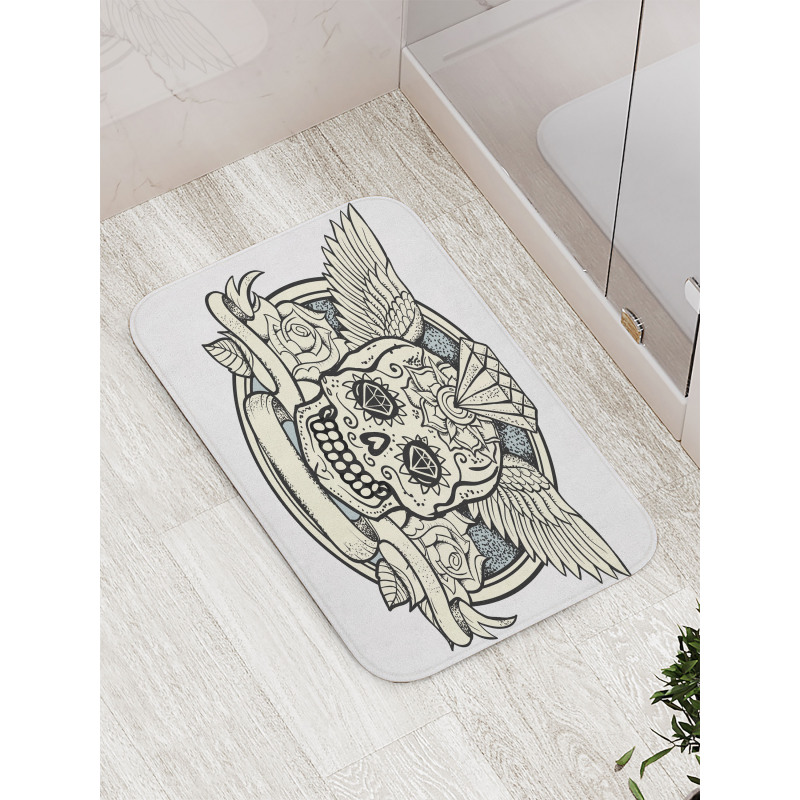 Calavera Diamond Bath Mat