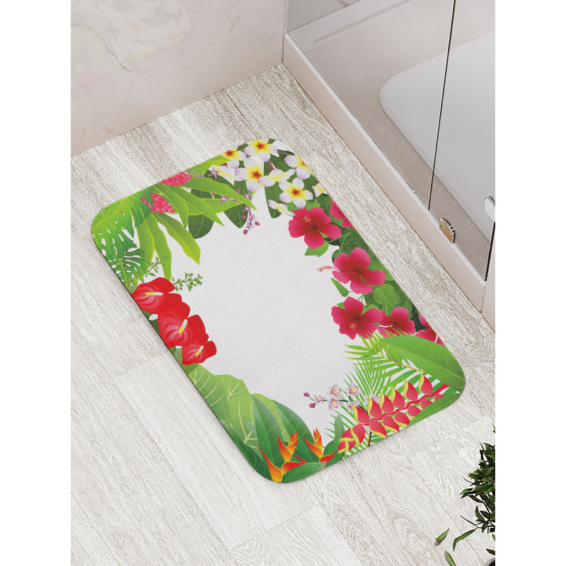 Plumeria Crepe Gingers Bath Mat