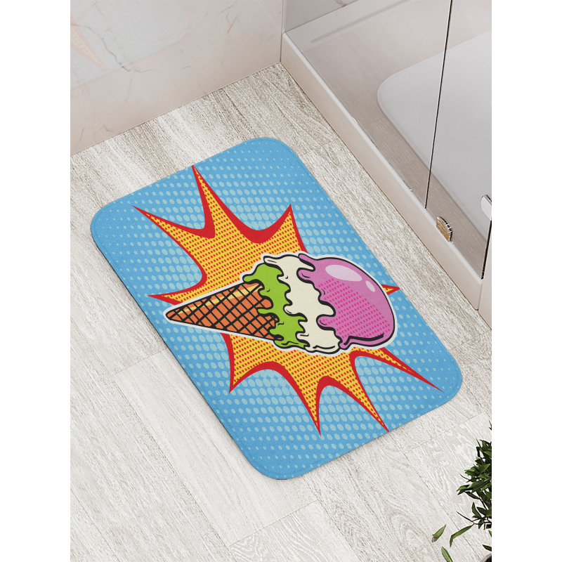 Retro Cone Dots Bath Mat