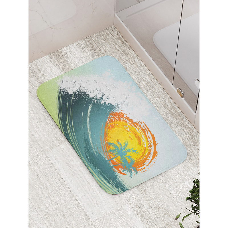 Coconut Palm Trees Bath Mat