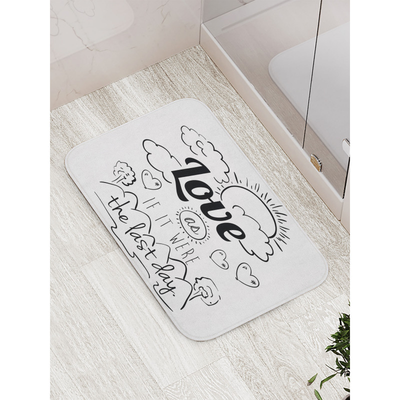 Optimist Message Bath Mat