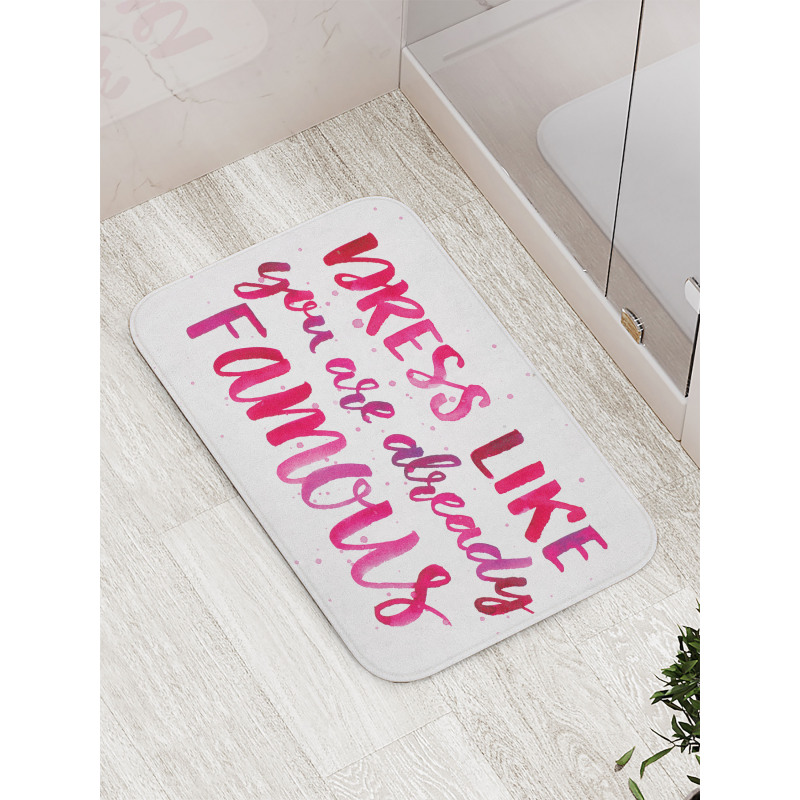 Fashion Words Bath Mat