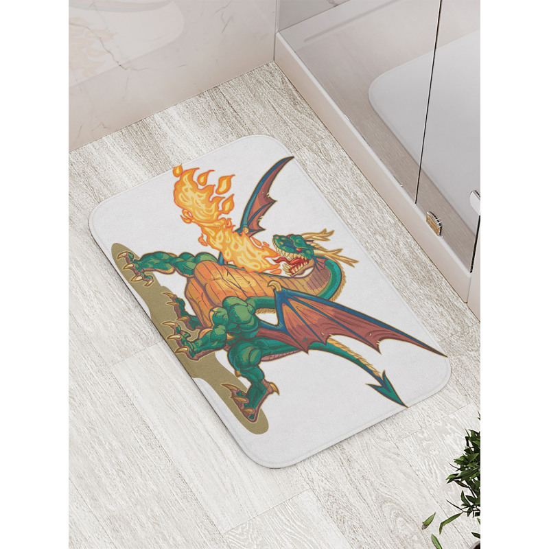 Mythical Monster Mascot Bath Mat